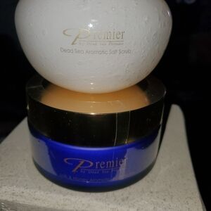 Premier Dead Sea Aromatic Salt Scrub and Milk & Honey Cream Set